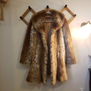 INC international concept faux fur coat